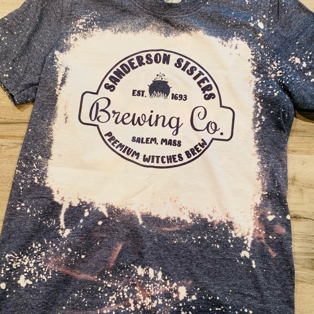 Bleached tshirt, Halloween Fall